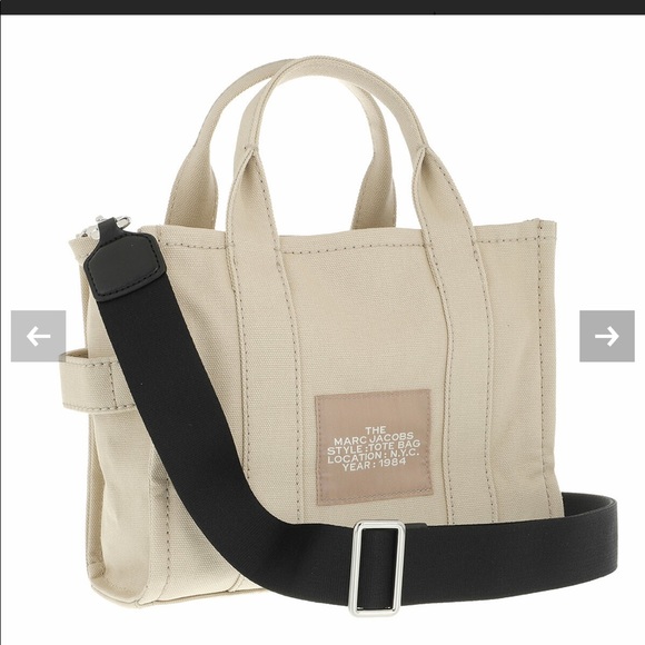 Marc Jacobs Handbags - EUC MARC JACOBS THE TOTE BAG MINI TRAVELLER BEIGE CANVAS